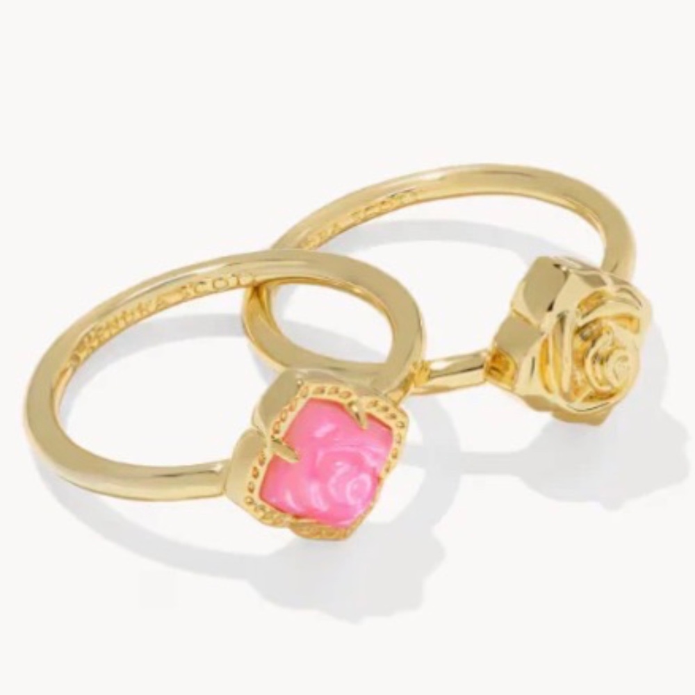 Kendra Scott Mallory Rose Gold Ring Set